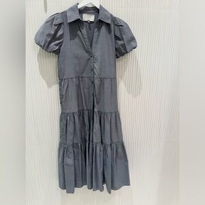 This is the Brochu Walker The Havana Dress in the color Washed Slate.